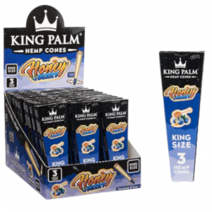 King Palm Hemp Cones King Size 3pk - 30ct Display 